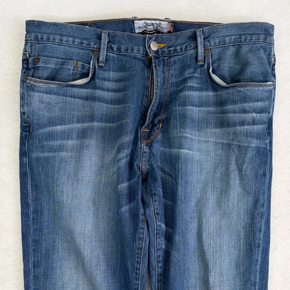 Lucky Brand Made in USA 221 Original Bootcut Jeans White Oak Cone Denim 36/30